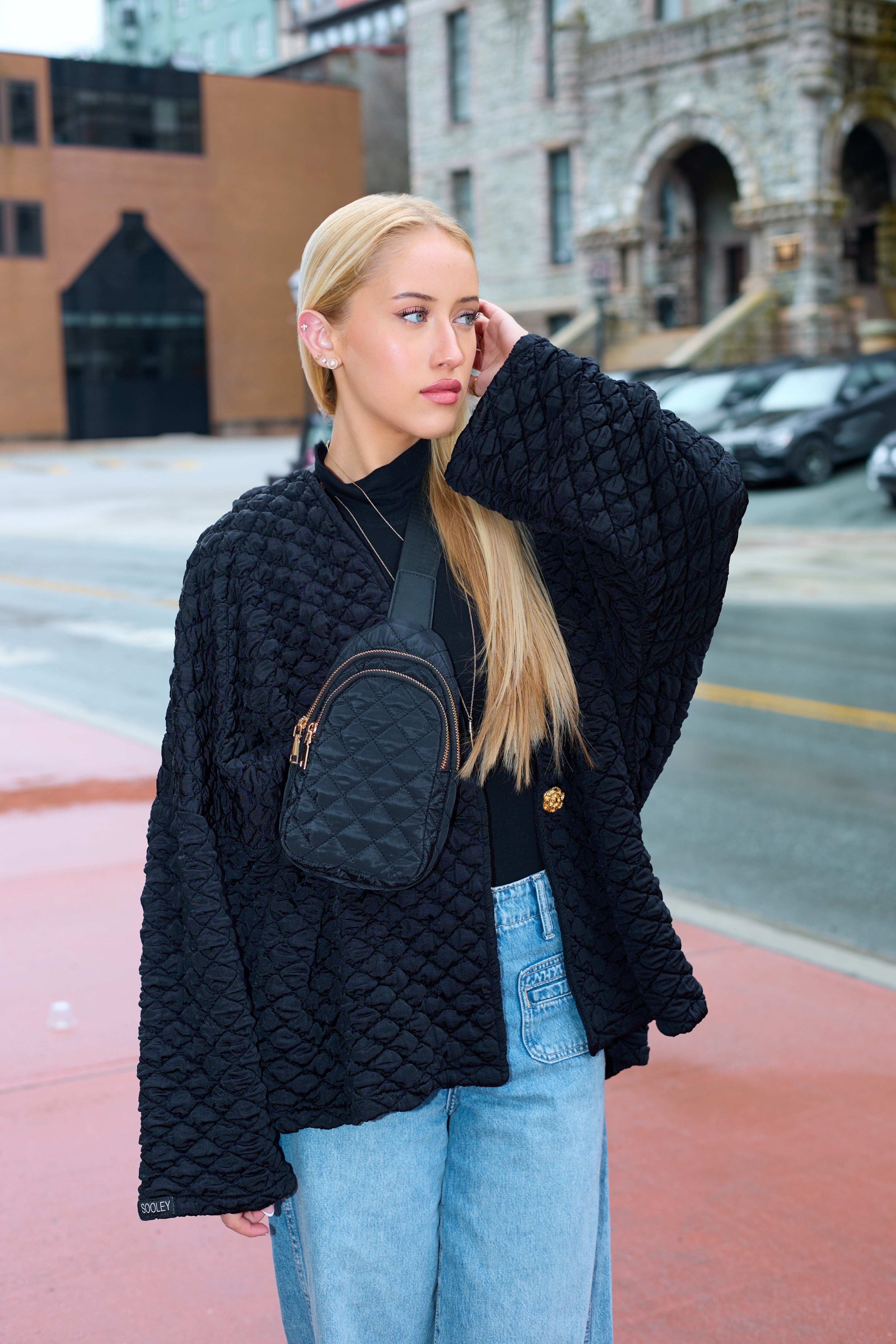 Black Quilted Bag