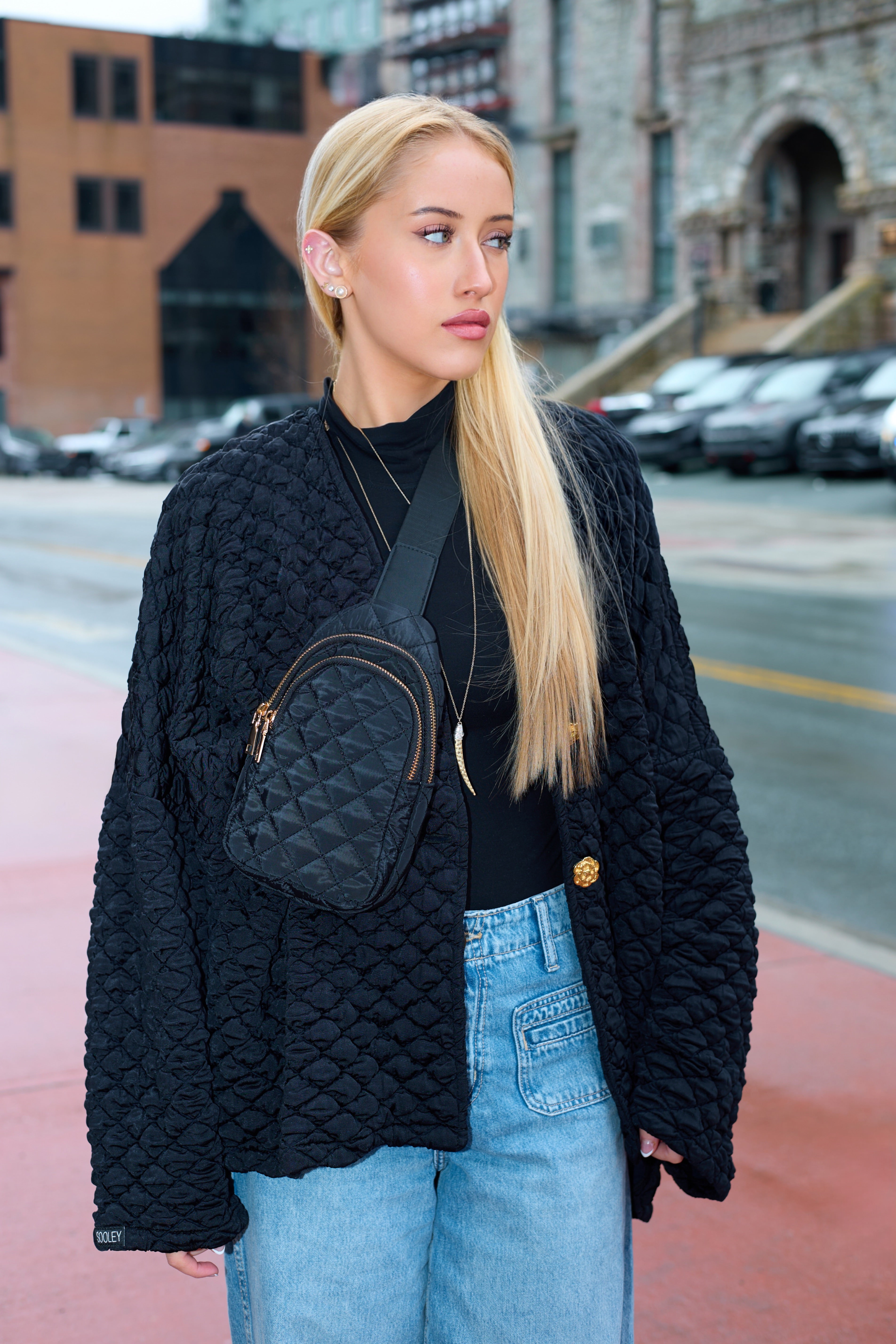 Black Quilted Bag
