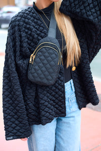Black Quilted Bag