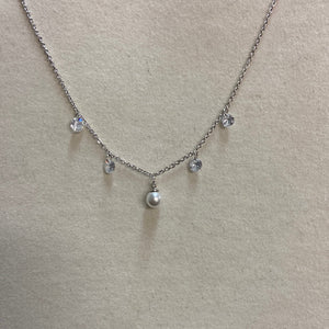 Gold Dipped Cubic Zircona Necklace