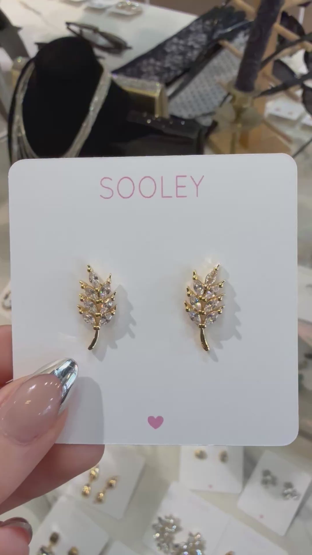 18K Gold filled Leaf earrings