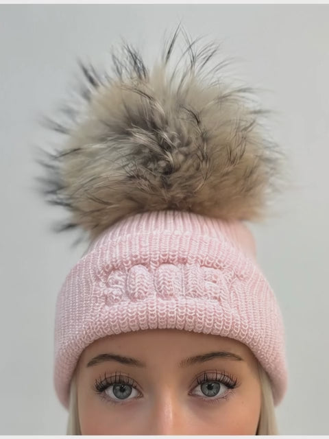 Embroidered Merino Wool Hat