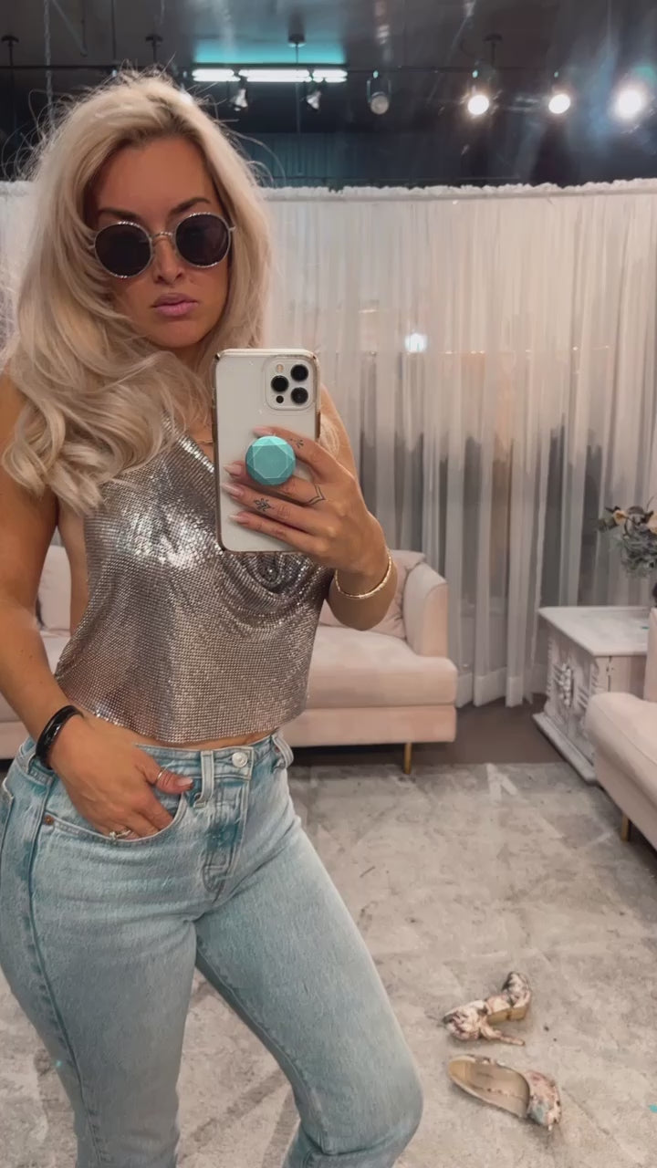 Chain Drape Top