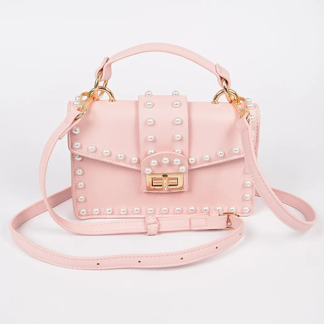 Twist-Lock Pearl Purse