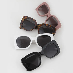 Textured Square Sunglasses