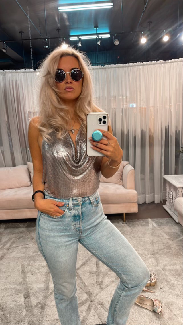 Chain Drape Top